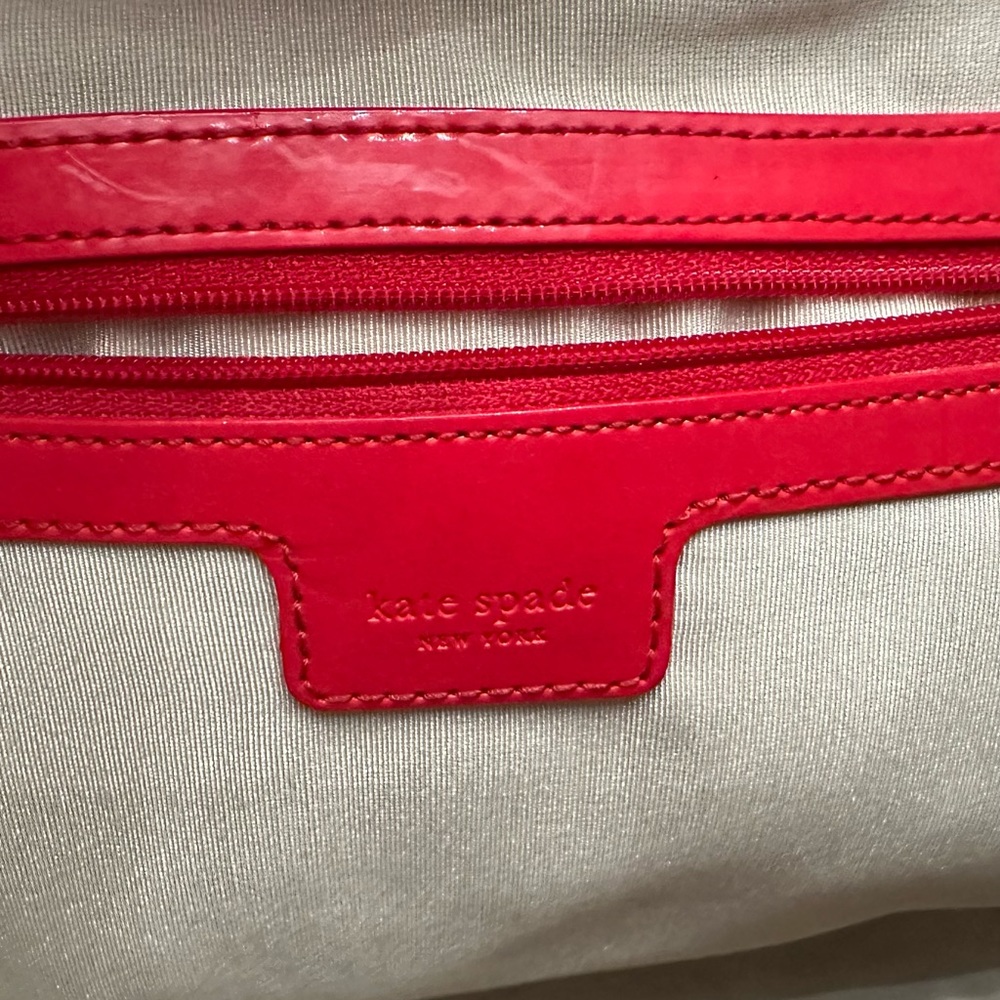 Kate Spade red patent leather purse - Picture 3 of 5